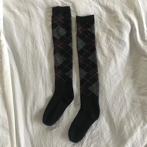 Argyle Knee Socks